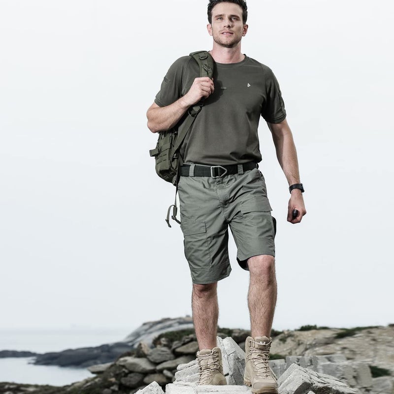 ReFire Gear Men's Urban Tactical Military EDC Cargo Shorts Rip Stop Cotton Outdoor Camo Shorts - Image 4